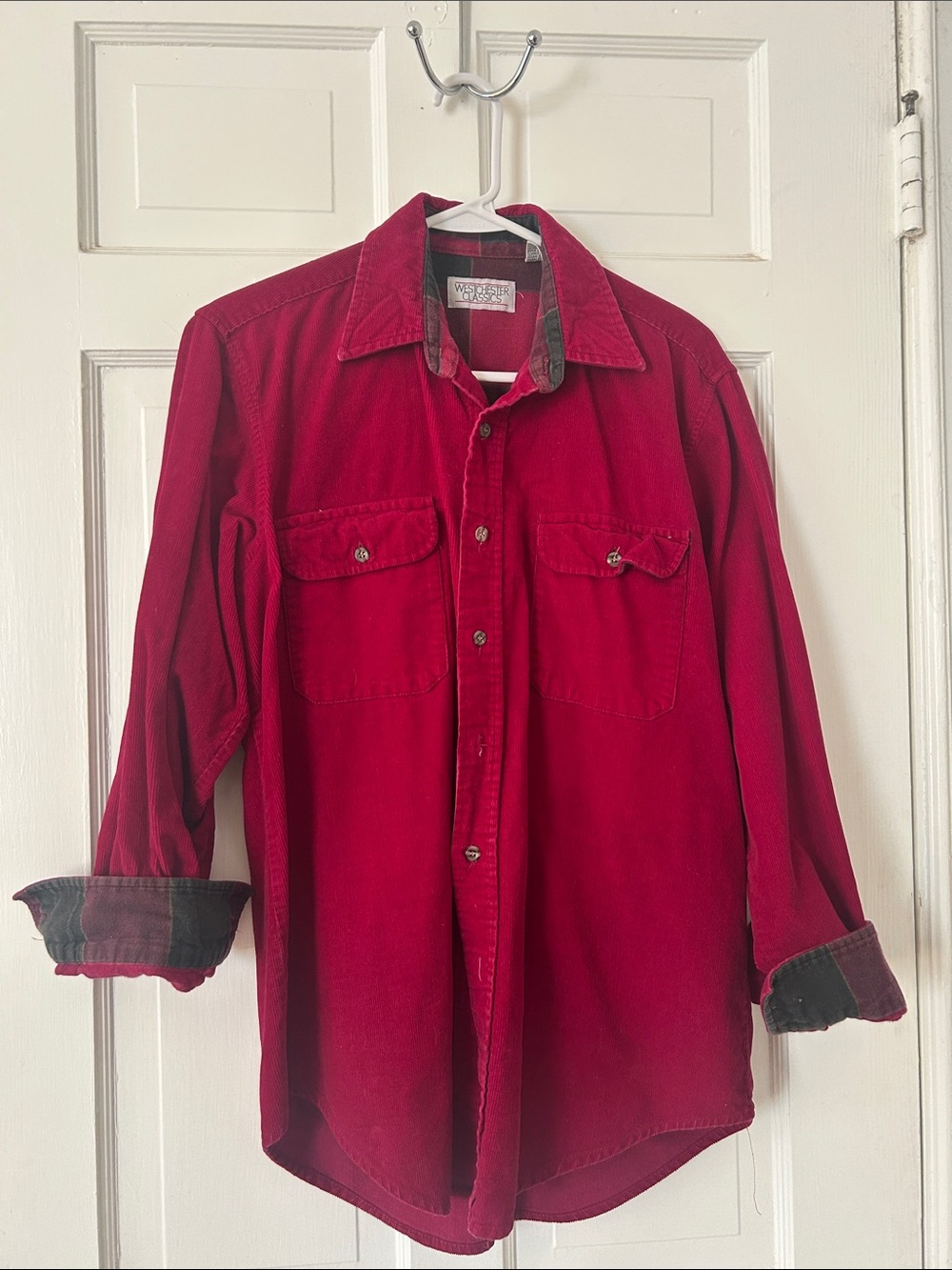 Vintage 100% Cotton Westchester Classics Women’s M Corduroy Button-Down Shirt